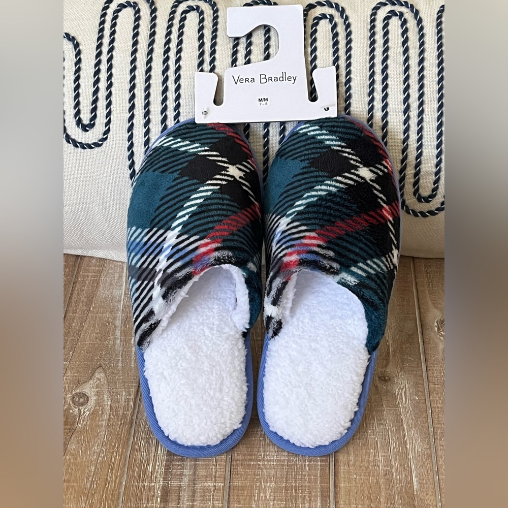 Vera Bradley cozy slippers.